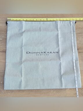 Donna Karan Gray Drawstring Dust Bag Aprox 20.5 x20" Travel Storage Organizer